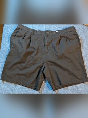 Croft & Barrow Men’s Size 42 Black Comfort Waist Casual Shorts Flat Front (G03)